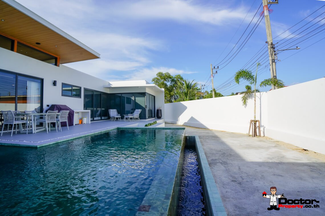 New 3 Bedroom Pool Villa in Bang Rak, Koh Samui – For Sale